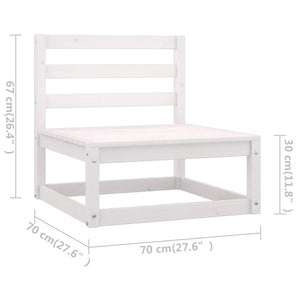 7-tlg. Garten-Lounge-Set Massivholz Kiefer