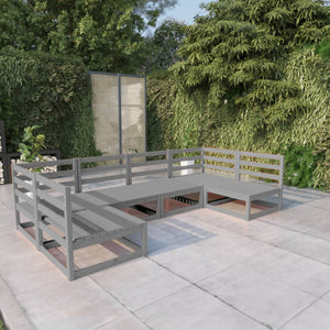 6-tlg. Garten-Lounge-Set Massivholz Kiefer