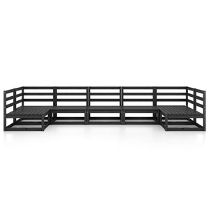 7-tlg. Garten-Lounge-Set Massivholz Kiefer