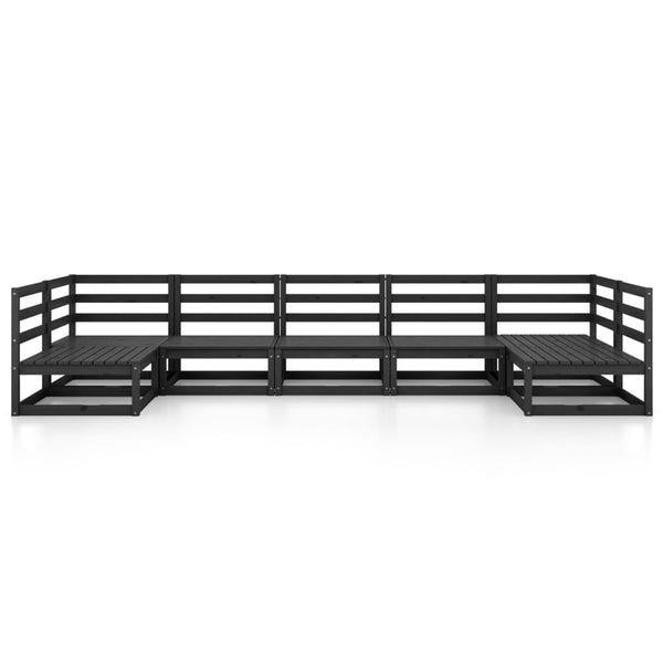 7-tlg. Garten-Lounge-Set Massivholz Kiefer