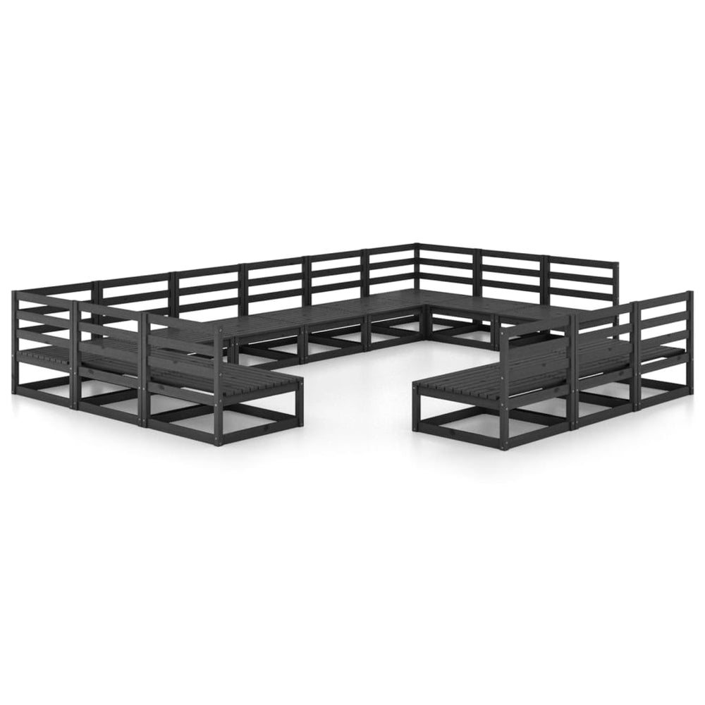 vidaXL Salon de jardin 13 pcs en pin massif