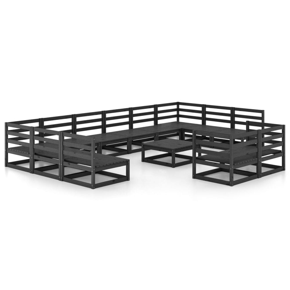 vidaXL Salon de jardin 13 pcs en pin massif
