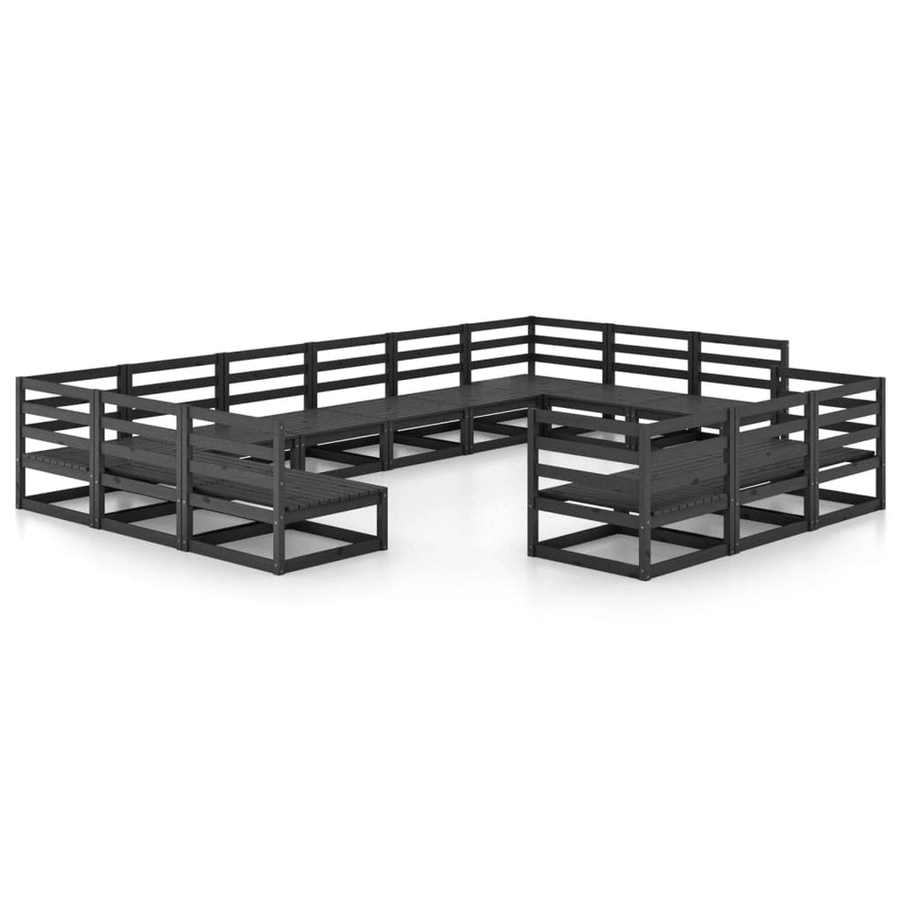 vidaXL Salon de jardin 13 pcs en pin massif