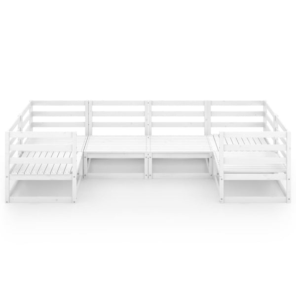 6-tlg. Garten-Lounge-Set Massivholz Kiefer