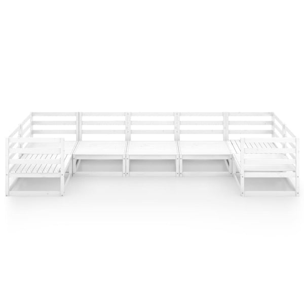 7-tlg. Garten-Lounge-Set Massivholz Kiefer