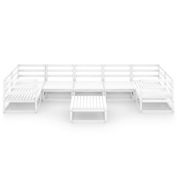 8-tlg. Garten-Lounge-Set Massivholz Kiefer