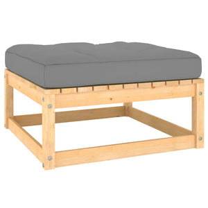 vidaXL Ensemble de salon de jardin 5 pcs avec coussins Bois de pin massif