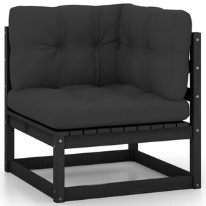 vidaXL Salon de jardin 5 pcs avec coussins Bois de pin massif