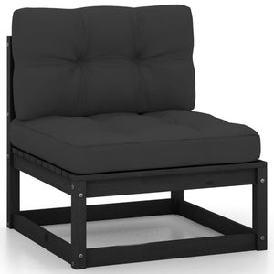 vidaXL Salon de jardin 8 pcs avec coussins, bois de pin massif