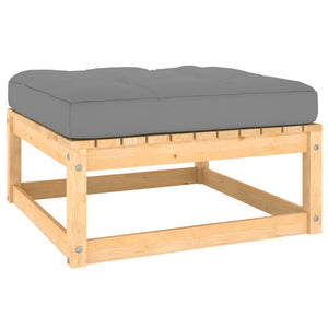 6-tlg. Garten-Lounge-Set mit Kissen Kiefer Massivholz