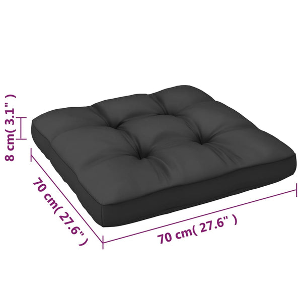 6-tlg. Garten-Lounge-Set mit Kissen Kiefer Massivholz