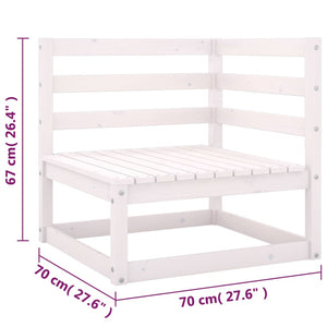 6-tlg. Garten-Lounge-Set mit Kissen Kiefer Massivholz