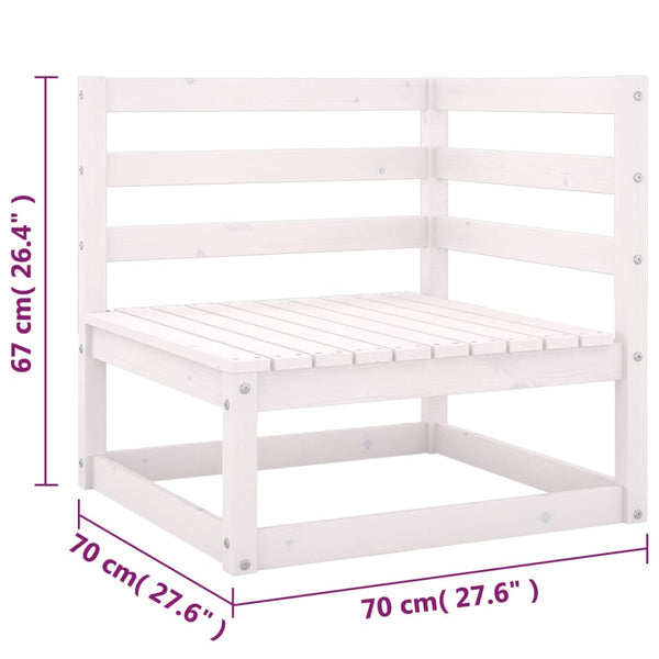 6-tlg. Garten-Lounge-Set mit Kissen Kiefer Massivholz