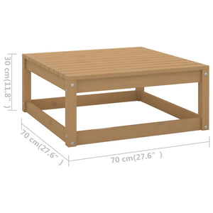 vidaXL Salon de jardin 8 pcs avec coussins, bois de pin massif