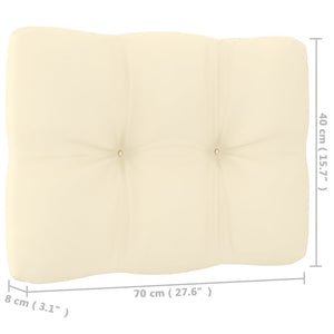 7-tlg. Garten-Lounge-Set mit Kissen Massivholz Kiefer