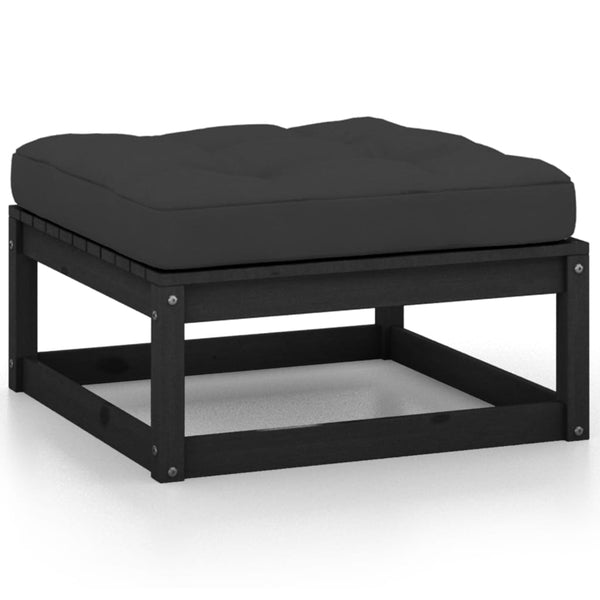 vidaXL Salon de jardin 7 pcs avec coussins en pin massif