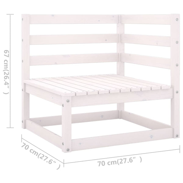 8-tlg. Garten-Lounge-Set mit Kissen Massivholz Kiefer