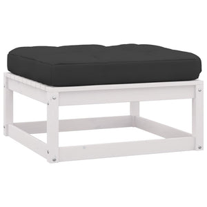 vidaXL Salon de jardin 9 pcs avec coussins Bois de pin massif