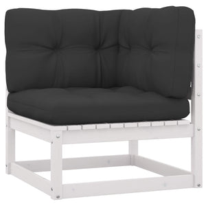 vidaXL Salon de jardin 5 pcs avec coussins Bois de pin massif
