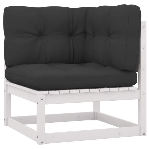 vidaXL Salon de jardin 5 pcs avec coussins Bois de pin massif