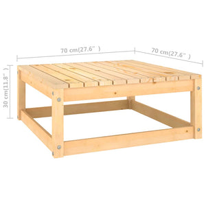 vidaXL Salon de jardin 8 pcs avec coussins, bois de pin massif