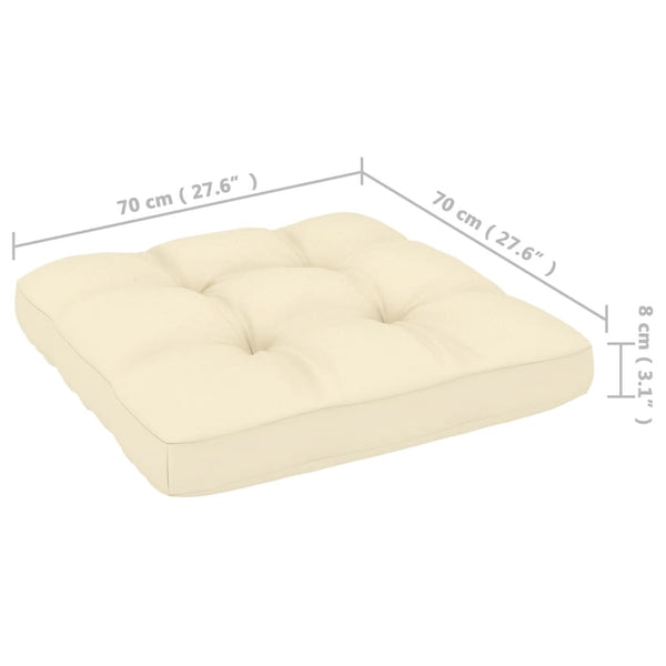 vidaXL Ensemble de mobilier de jardin 10 pièces avec coussins, bois de pin massif marron miel