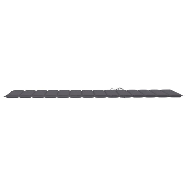 Sonnenliegen 2 Stk. mit Auflagen Massivholz Akazie