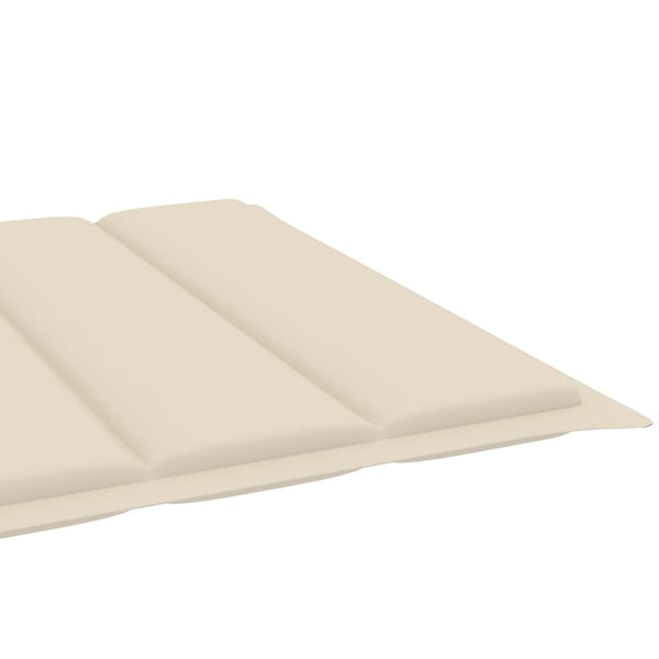 Sonnenliegen 2 Stk. mit Auflagen Massivholz Akazie