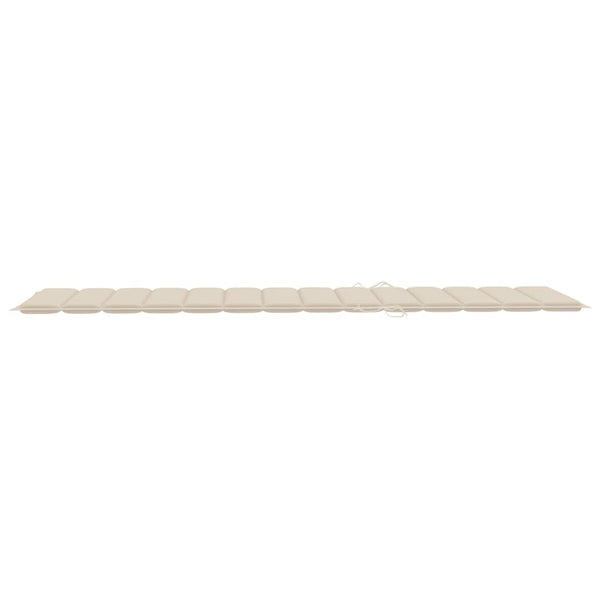 Sonnenliegen 2 Stk. mit Auflagen Massivholz Akazie