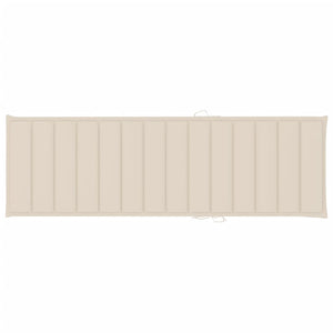 Sonnenliegen 2 Stk. mit Auflagen Massivholz Akazie