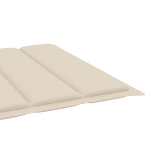 Sonnenliegen 2 Stk. mit Auflagen Massivholz Akazie