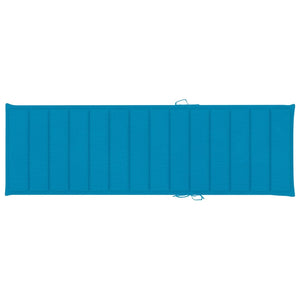 Sonnenliegen 2 Stk. mit Auflagen Massivholz Akazie
