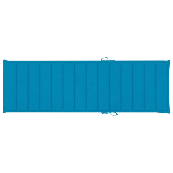 Sonnenliegen 2 Stk. mit Auflagen Massivholz Akazie