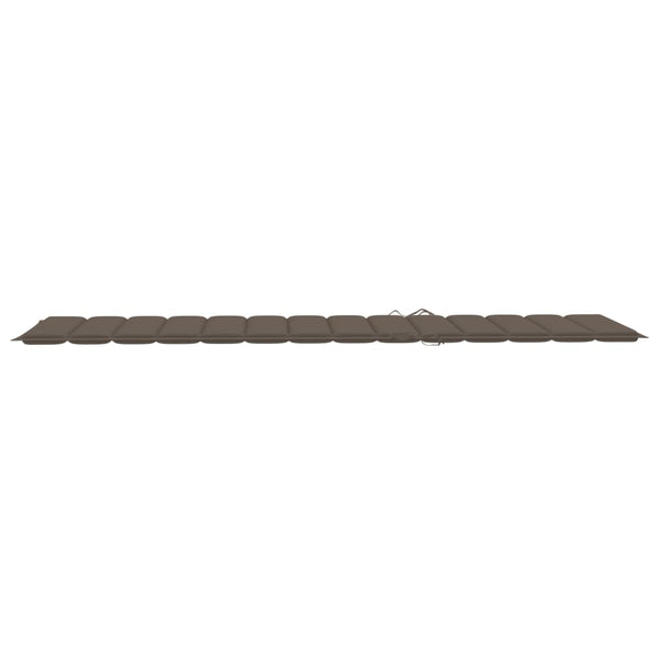 Sonnenliegen 2 Stk. mit Auflagen Massivholz Akazie