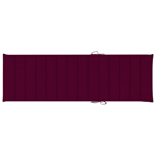 Sonnenliegen 2 Stk. mit Auflagen Massivholz Akazie