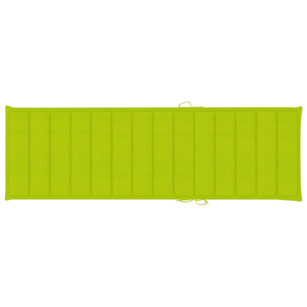 Sonnenliegen 2 Stk. mit Auflagen Massivholz Akazie