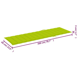 Sonnenliegen 2 Stk. mit Auflagen Massivholz Akazie