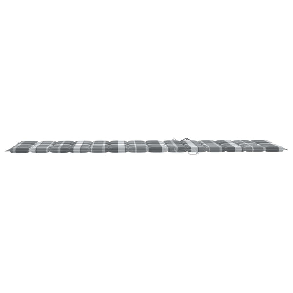 Sonnenliegen 2 Stk. mit Auflagen Massivholz Akazie
