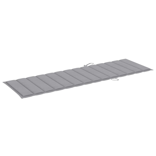 Sonnenliegen 2 Stk. mit Tisch und Auflagen Massivholz Akazie