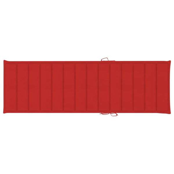 Sonnenliegen 2 Stk. mit Tisch und Auflagen Massivholz Akazie