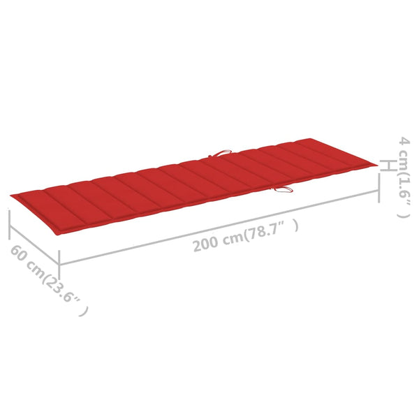 Sonnenliegen 2 Stk. mit Tisch und Auflagen Massivholz Akazie