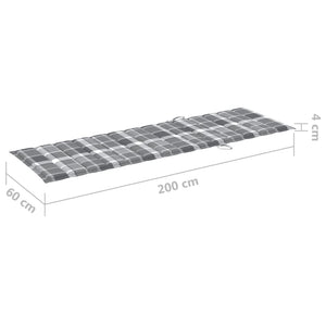 Sonnenliegen 2 Stk. mit Tisch und Auflagen Massivholz Akazie
