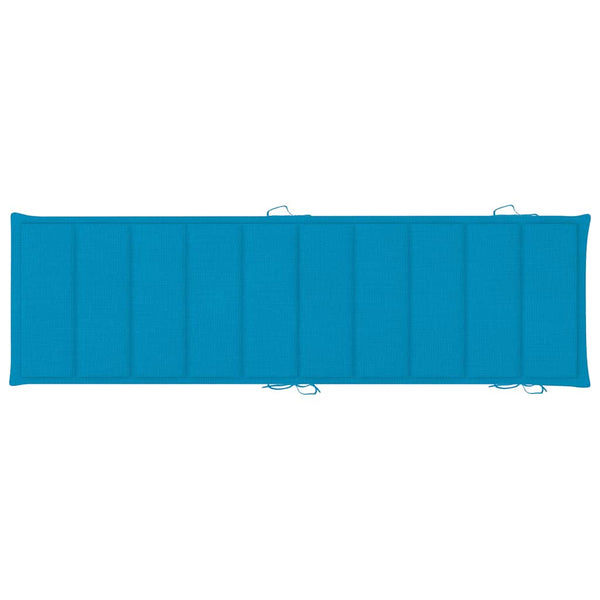 Sonnenliegen 2 Stk. mit Auflagen Massivholz Akazie