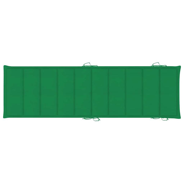 Sonnenliegen 2 Stk. mit Auflagen Massivholz Akazie