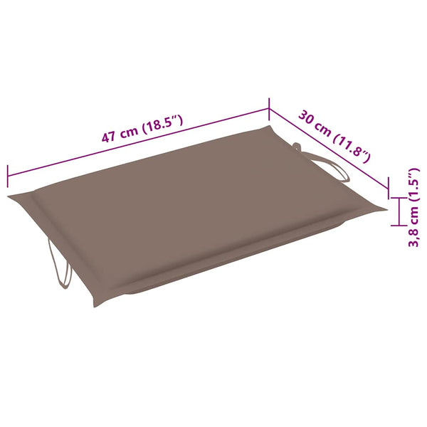 Sonnenliegen 2 Stk. mit Auflagen Massivholz Akazie