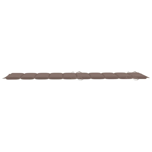 Sonnenliegen 2 Stk. mit Auflagen Massivholz Akazie