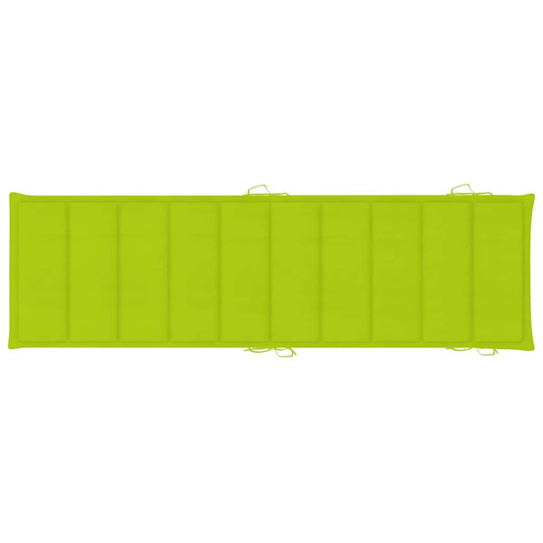 Sonnenliegen 2 Stk. mit Auflagen Massivholz Akazie