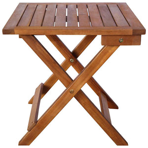 vidaXL Chaises longues 2 pcs avec table et coussins Bois d'acacia massif