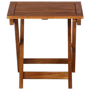 vidaXL Chaises longues 2 pcs avec table et coussins Bois d'acacia massif