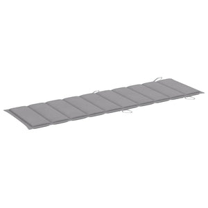 vidaXL Chaises longues 2 pcs avec table et coussins Bois d'acacia massif
